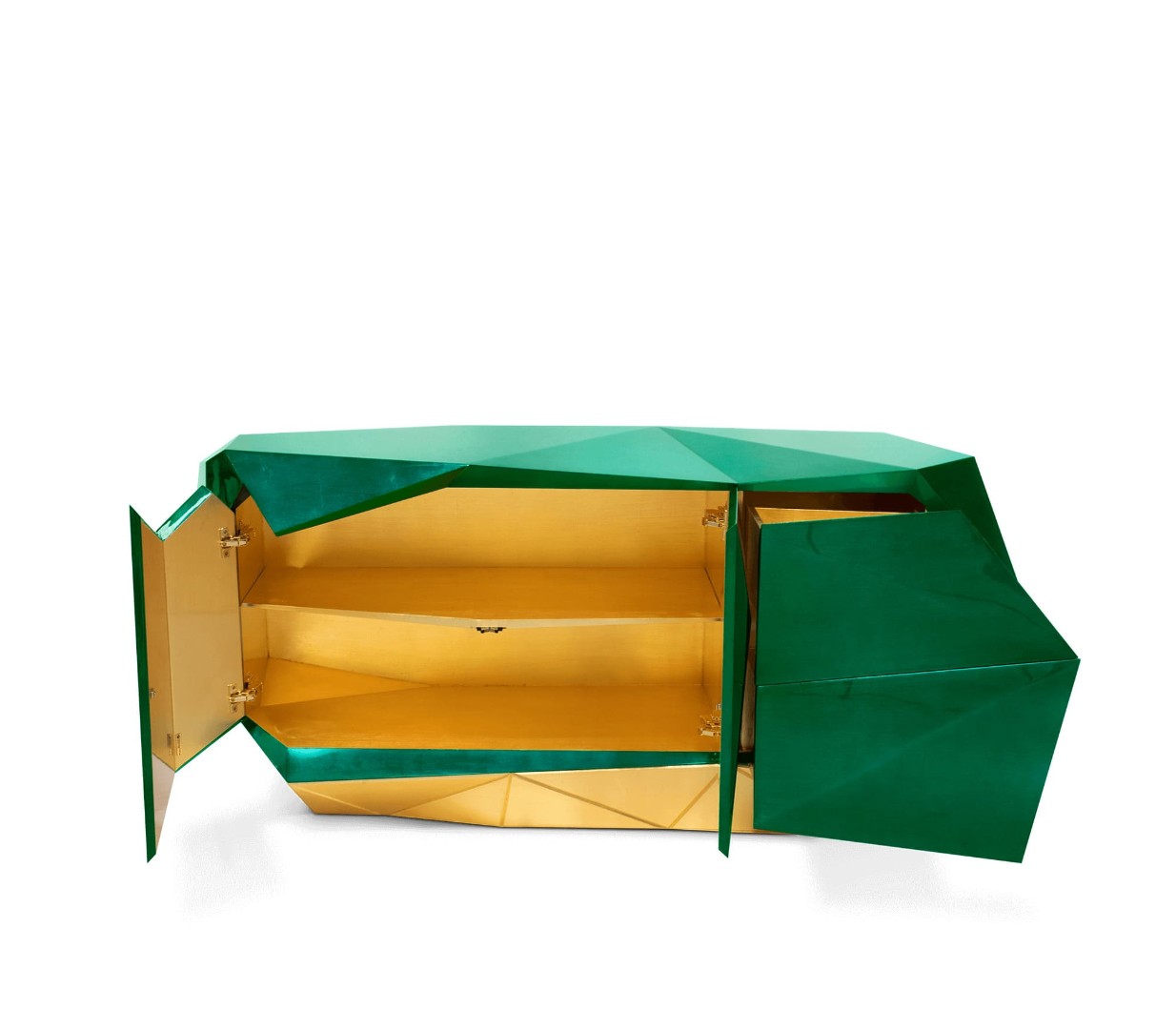 Буфет Boca Do Lobo Diamond Emerald в интерьере