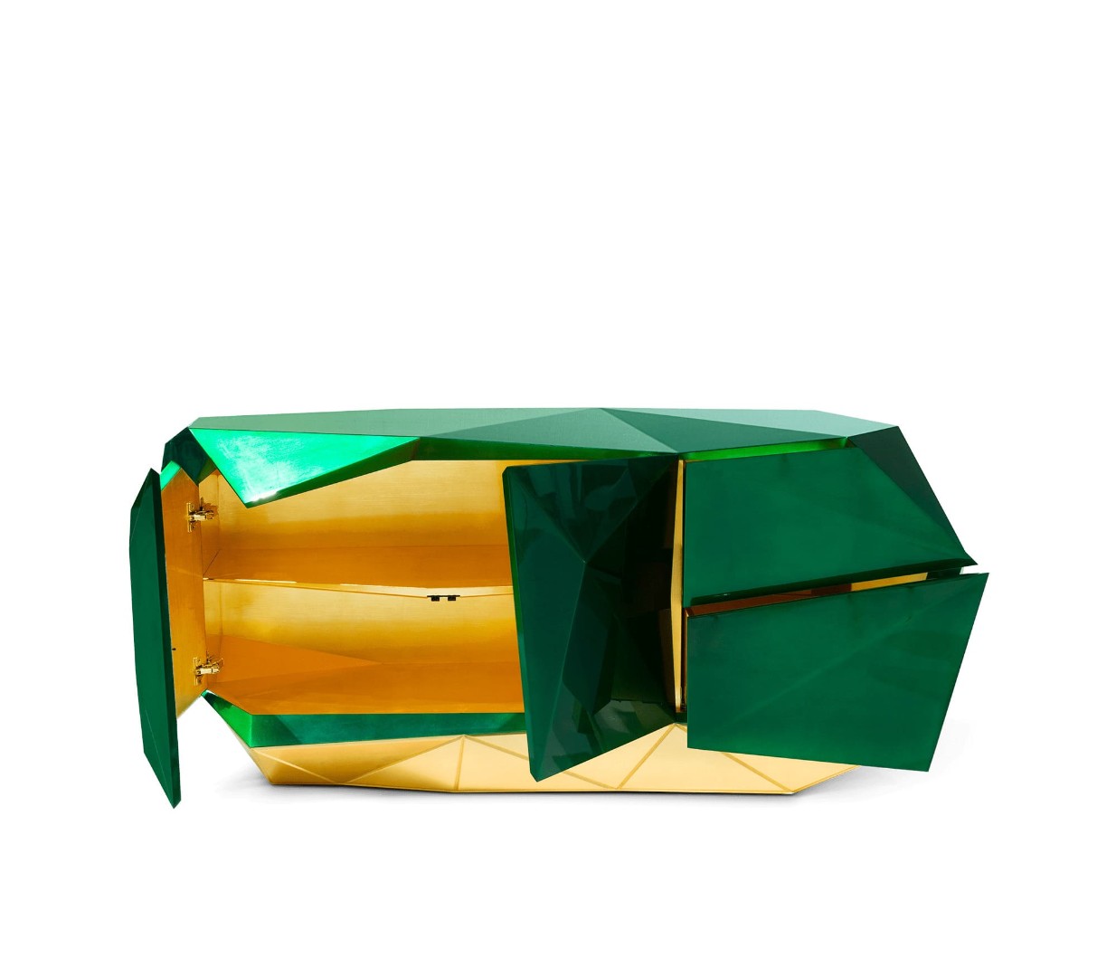 Буфет Boca Do Lobo Diamond Emerald в интерьере