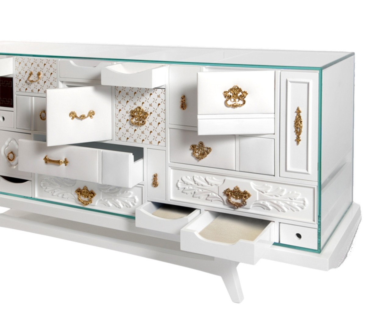 Буфет Boca Do Lobo Mondrian White в интерьере
