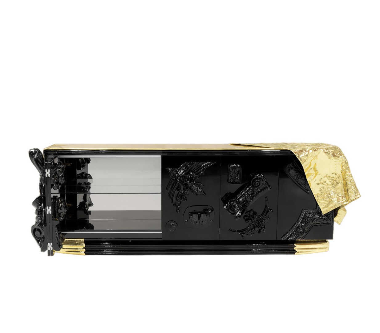 Буфет Boca Do Lobo Voltaire Black в интерьере