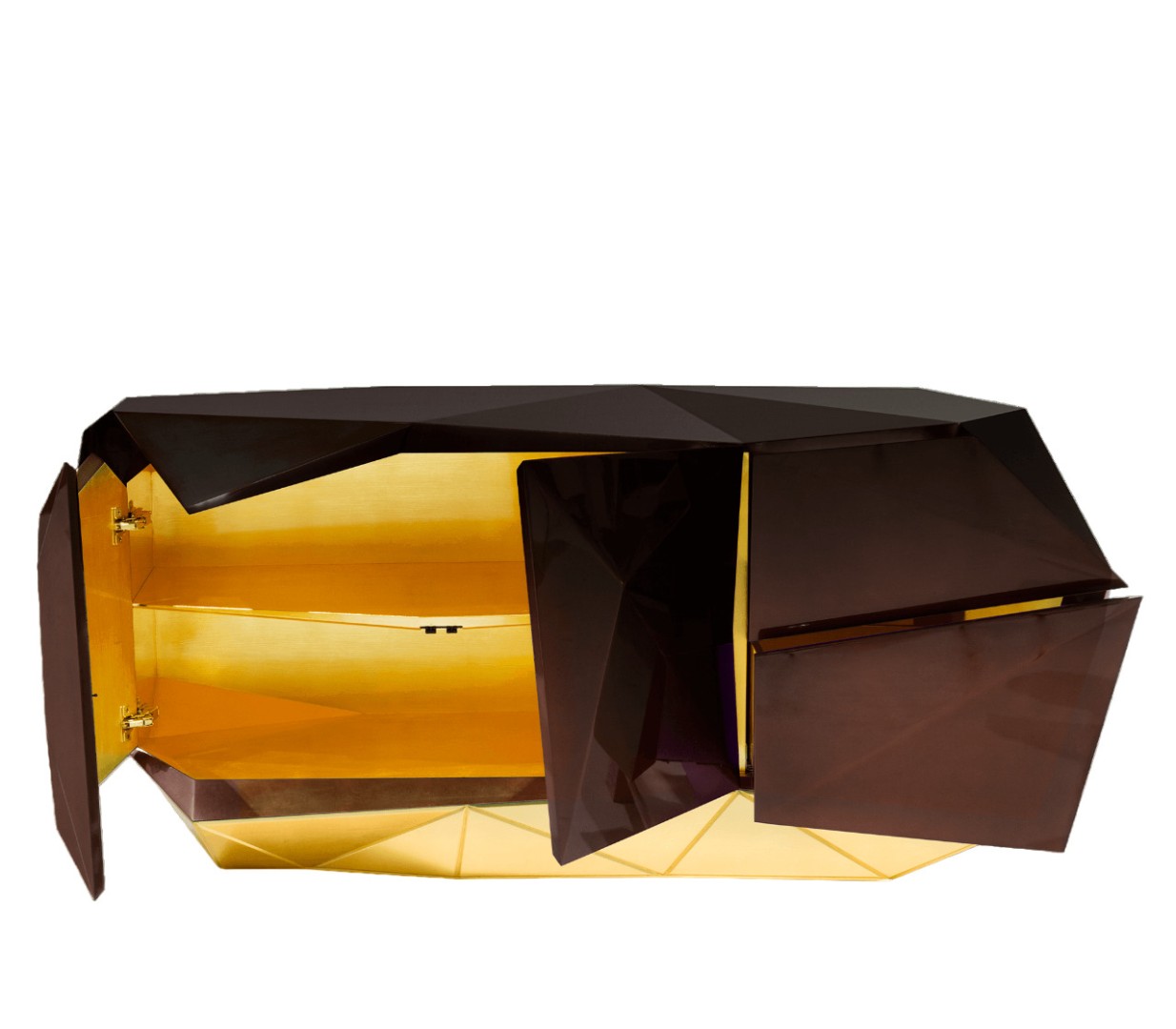 Буфет Boca Do Lobo Diamond Chocolate в интерьере