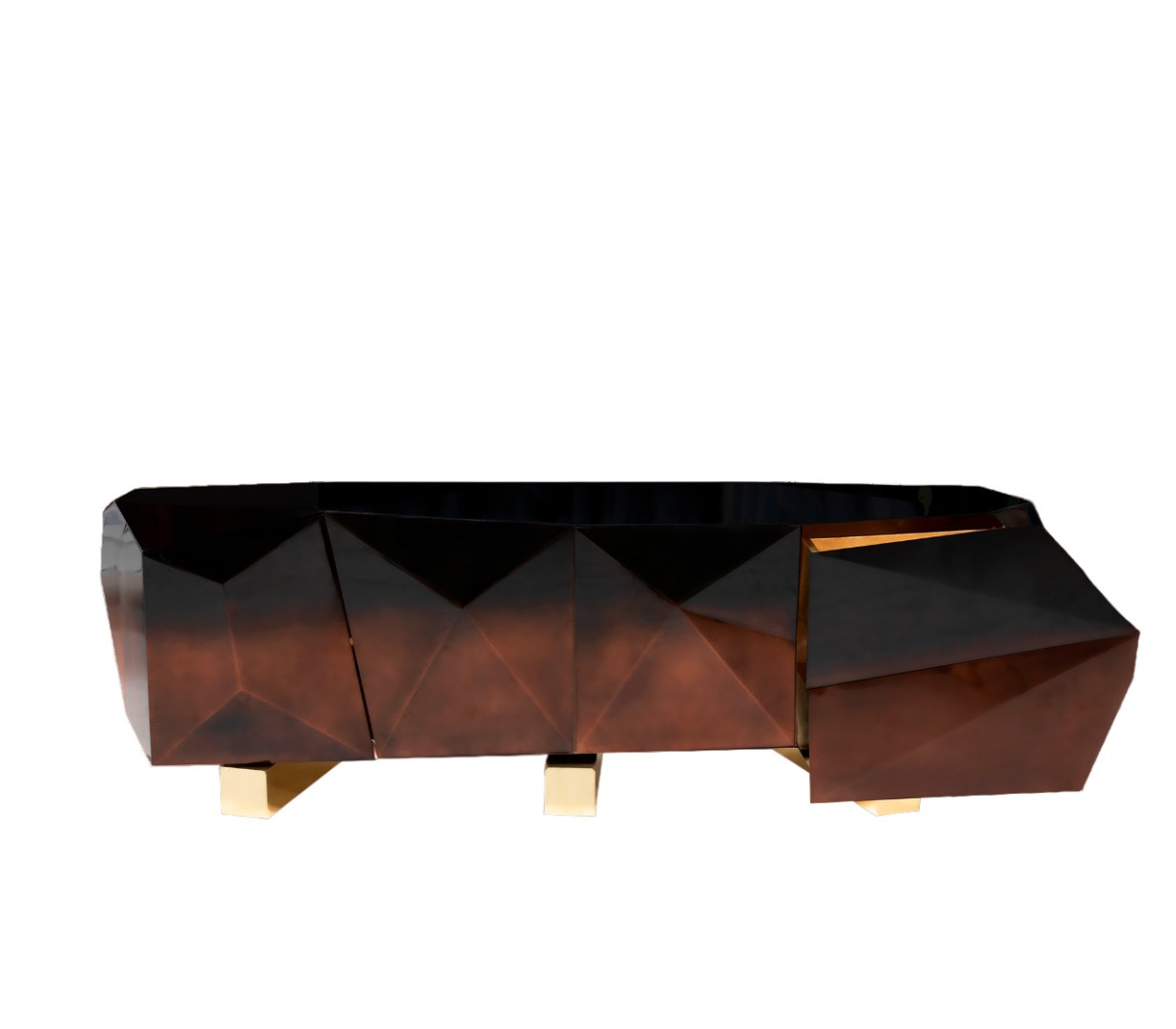 Буфет Boca Do Lobo Diamond Chocolate XL в интерьере
