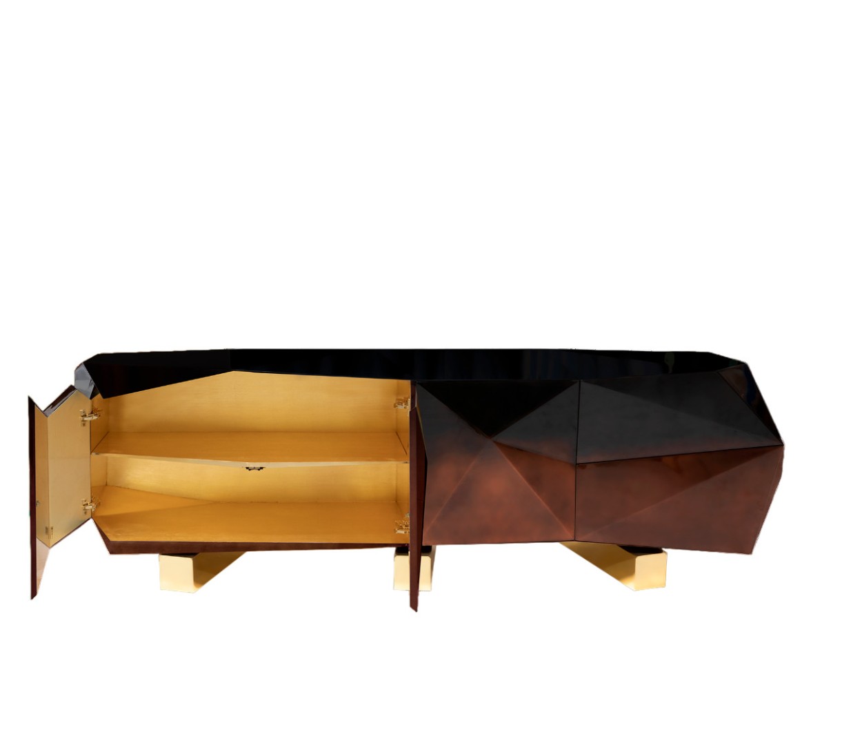 Буфет Boca Do Lobo Diamond Chocolate XL в интерьере