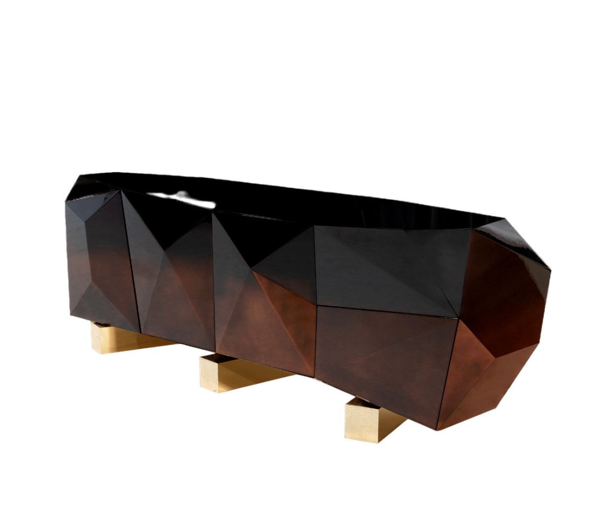 Буфет Boca Do Lobo Diamond Chocolate XL в интерьере