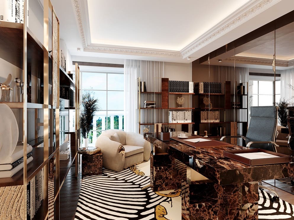 Письменный стол Boca Do Lobo Empire в интерьере