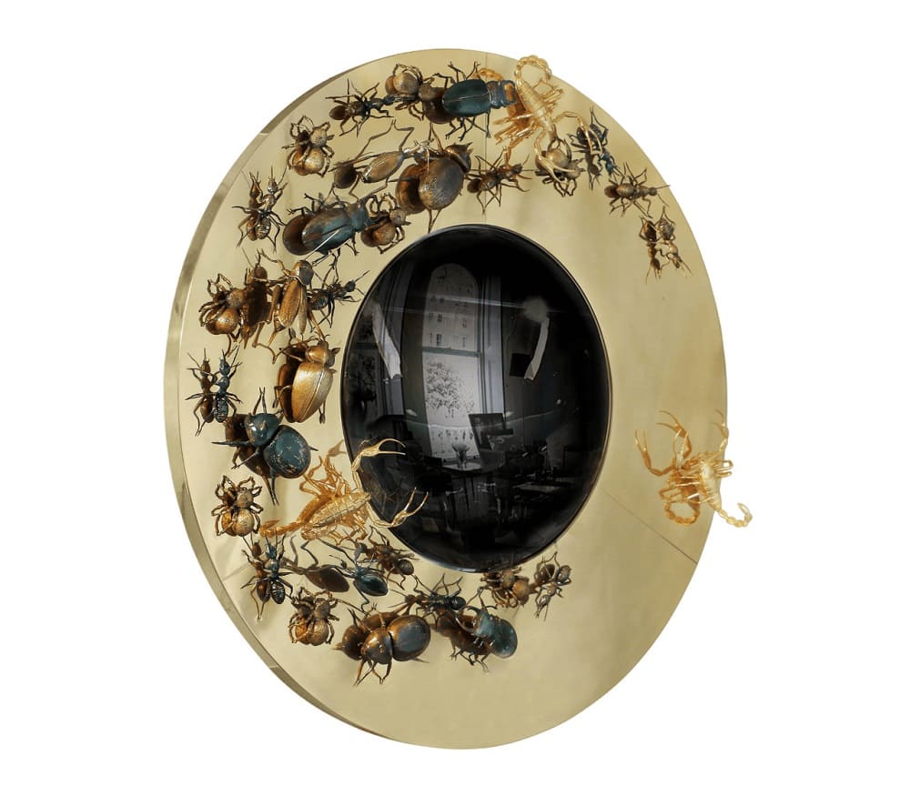 Зеркало Boca Do Lobo Convex Metamorphosis в интерьере