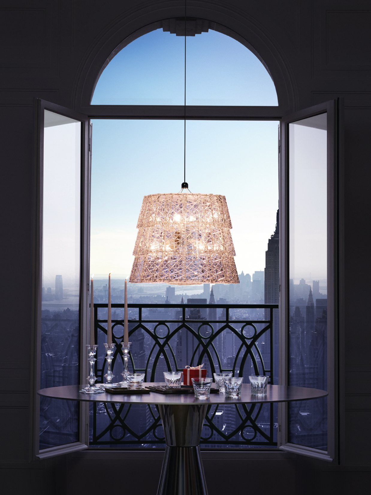Люстра Baccarat Tuile De Cristal Frozen 2812328 в интерьере