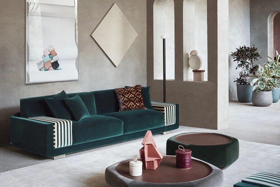 Диван Fendi Parsifal в интерьере