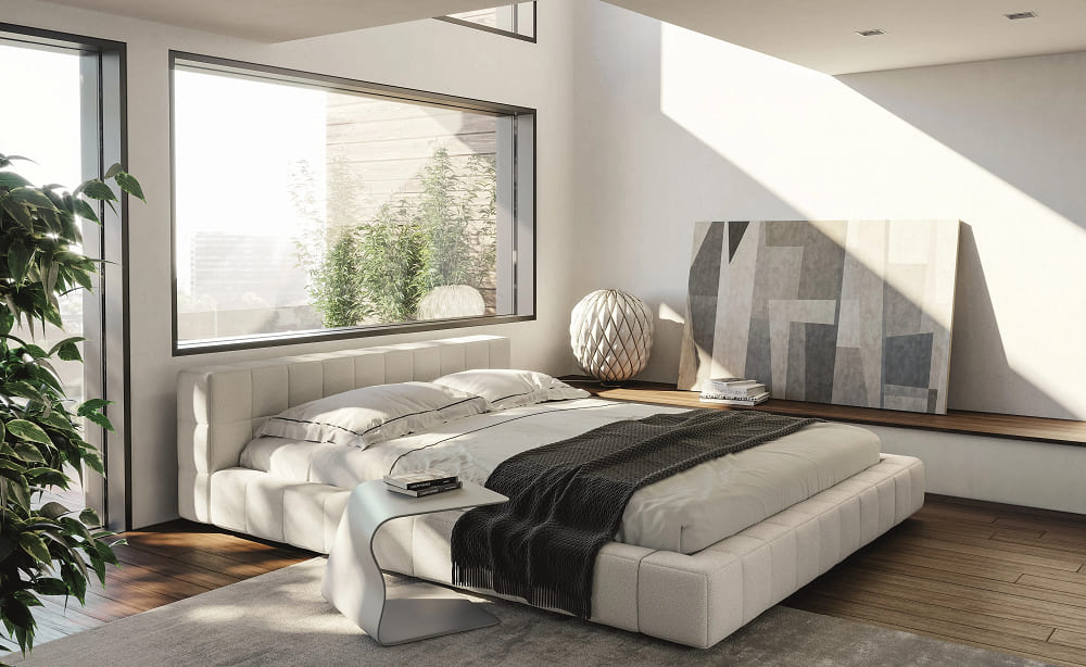 Кровать Bonaldo Squaring в интерьере