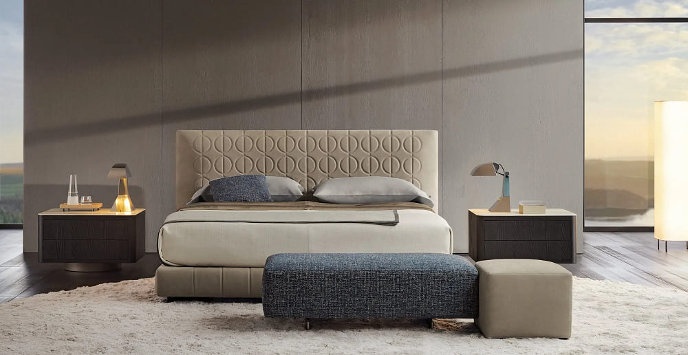 Кровать Minotti Curtis в интерьере
