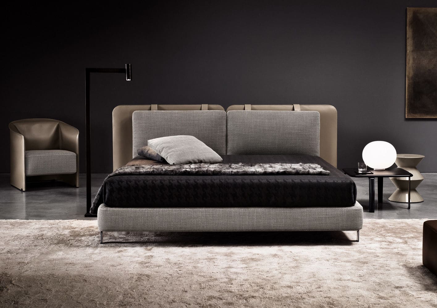 Кровать Minotti Tatlin Soft в интерьере