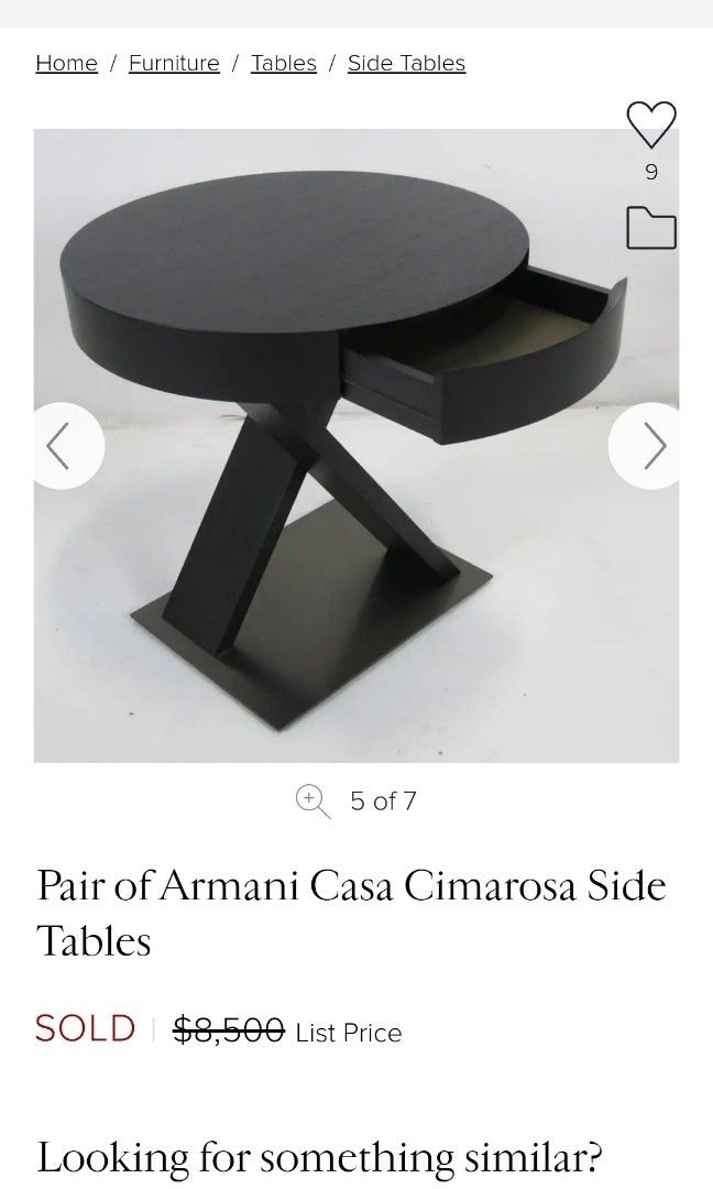 Прикроватная тумба Armani Cimarosa в интерьере