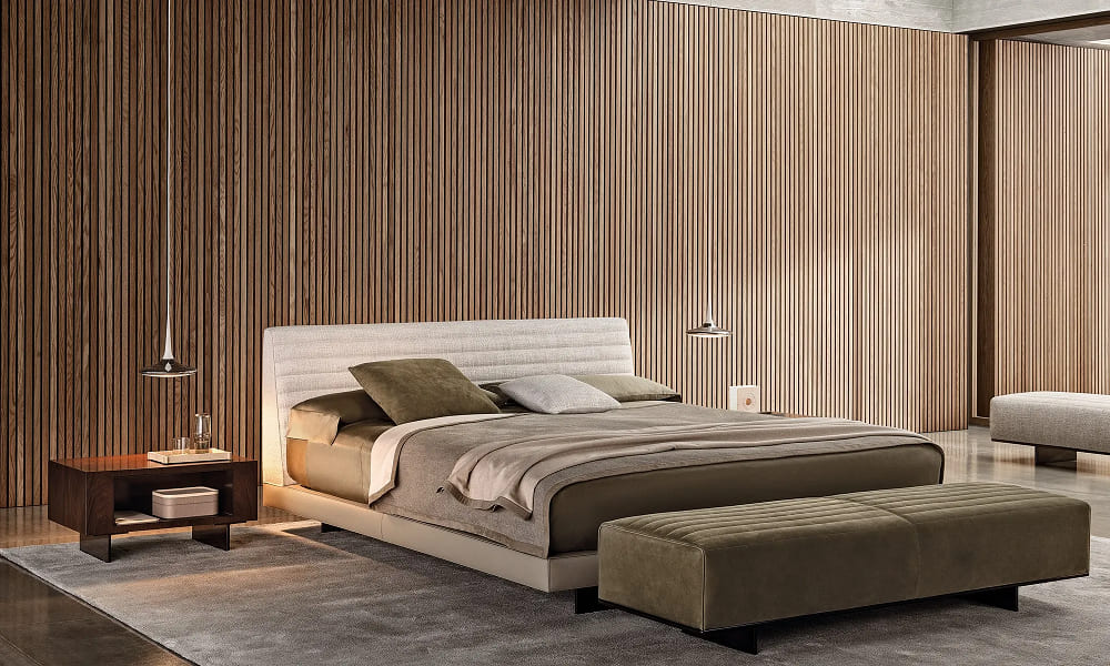 Прикроватная тумба Minotti Roger в интерьере