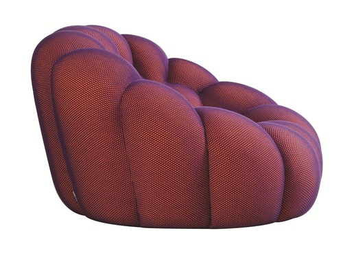 Кресло Roche Bobois Bubble, синий в интерьере