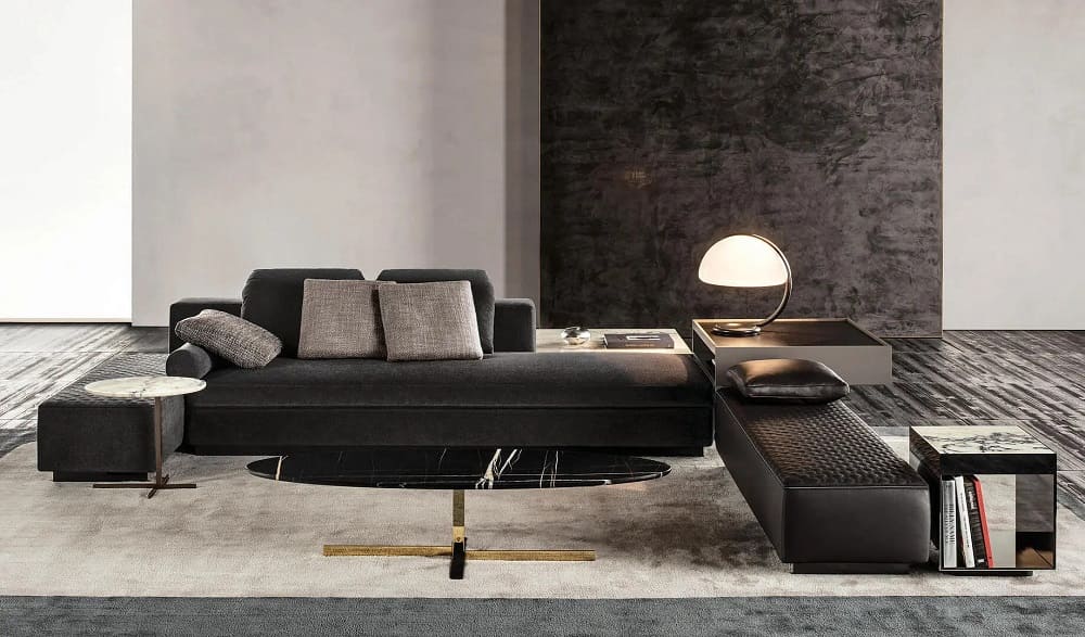 Банкетка Minotti Yang в интерьере