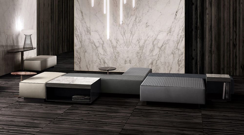 Банкетка Minotti Yang в интерьере